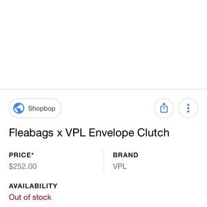VPL Bags - Fleabag x VPL envelope clutch VPL Bags - Fleabag x VPL envelope clutch